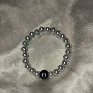 Elegant Silver Beaded Bracelet
